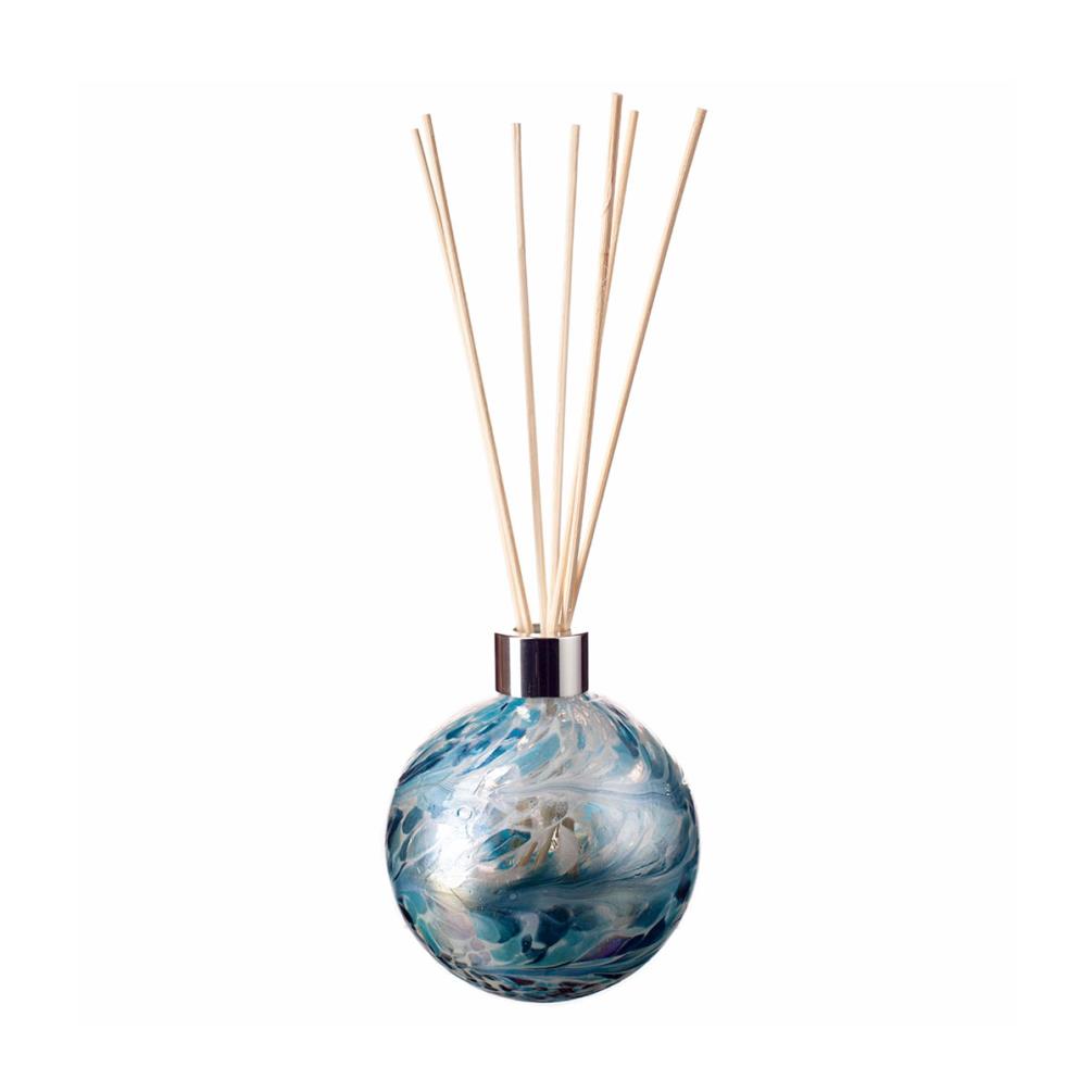 Amelia Art Glass Turquoise & White Crackle Sphere Reed Diffuser £15.74